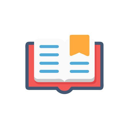 Book icon in trendy flat style isolated on white background for your web site design, logo, app, UI. Vector illustration, EPS10.のイラスト素材