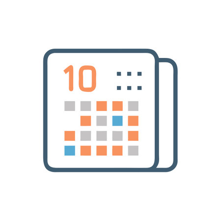 Calendar icon. Vector illustration, flat design. Eps 10.のイラスト素材