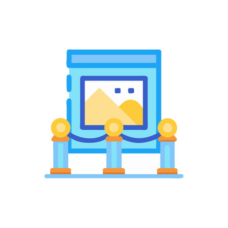Amusement park icon in flat color style. Vector illustration.のイラスト素材