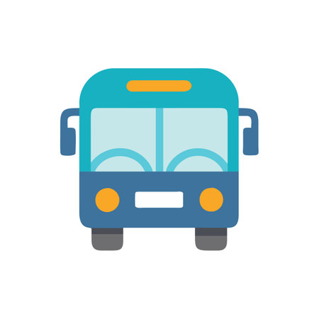 Bus icon vector isolated on white background for your web and mobile app design, Bus logo conceptのイラスト素材