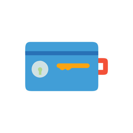 Credit card icon in flat color style. E-commerce and shoppingのイラスト素材