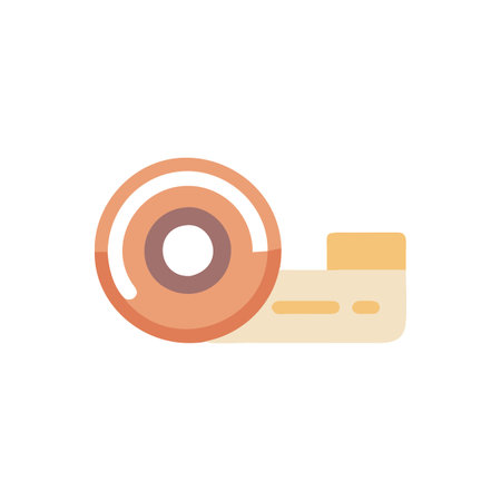 Tape icon on background for graphic and web design. Creative illustration concept symbol for web or mobile appのイラスト素材