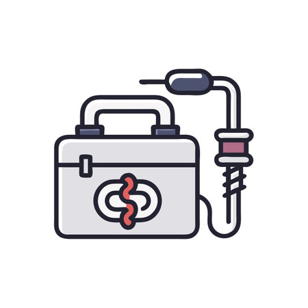 battery icon over white background, line color style, vector illustrationのイラスト素材