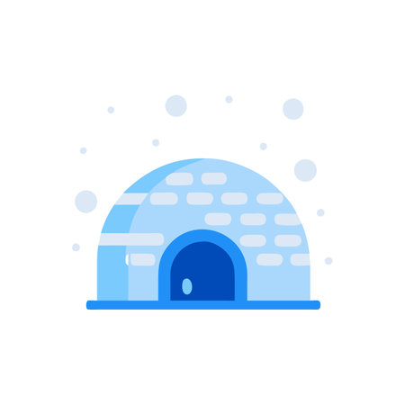 Igloo icon vector isolated on white background for your web and mobile app design, Igloo logo conceptのイラスト素材
