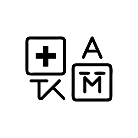 Math icon vector. A thin line sign. Isolated contour symbol illustrationのイラスト素材