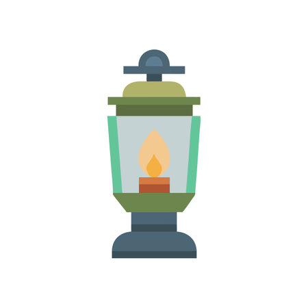 Lantern icon. Flat illustration of lantern icon for web designのイラスト素材