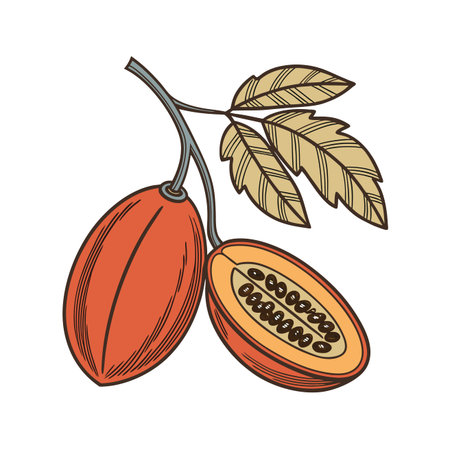 Passion fruit icon. Fruit healthy organic and nature theme. Isolated design. Vector illustrationのイラスト素材