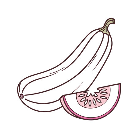 banana fruit icon over white background. colorful design. vector illustrationのイラスト素材