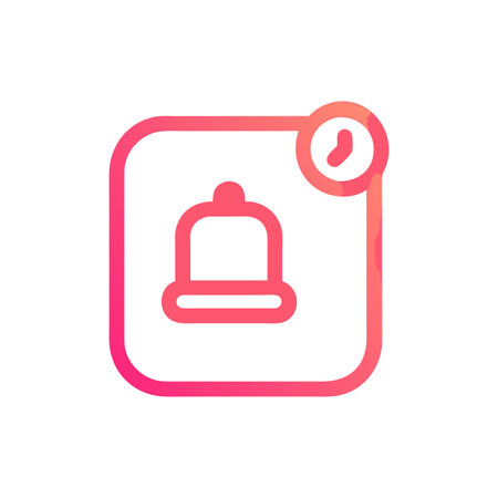 Alarm bell icon vector. Notification bell sign. notification bell symbol.