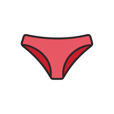 Women underwear icon. Simple illustration of woman underwear vector icon for web design isolated on white backgroundのイラスト素材