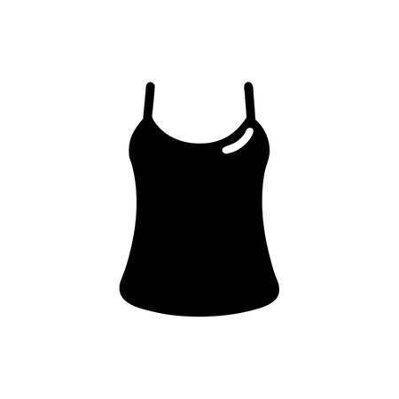 Women's sleeveless top isolated on white background. Vector illustration.のイラスト素材