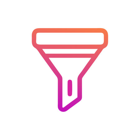 Vector Funnel Icon. Flat style design. Made in vector.のイラスト素材