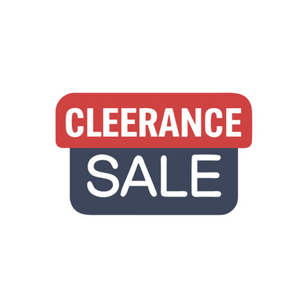 Clearance sale sign. Special offer symbol. Vector stock illustration.のイラスト素材