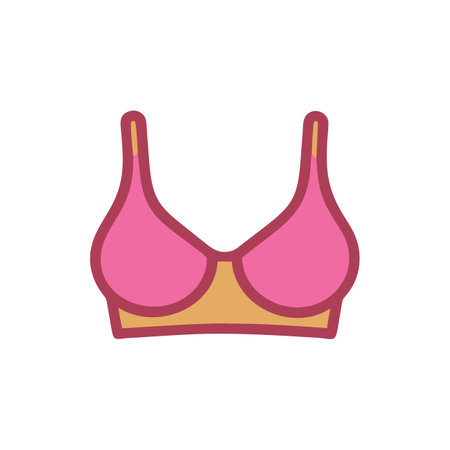 Bra icon. Lingerie symbol. Flat design. Vector illustrationのイラスト素材