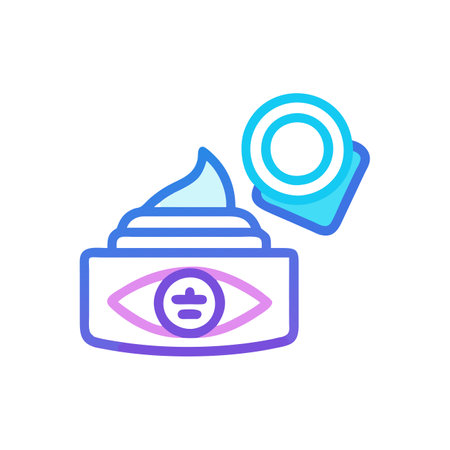 Cosmetic cream vector icon, line design, editable stroke.のイラスト素材