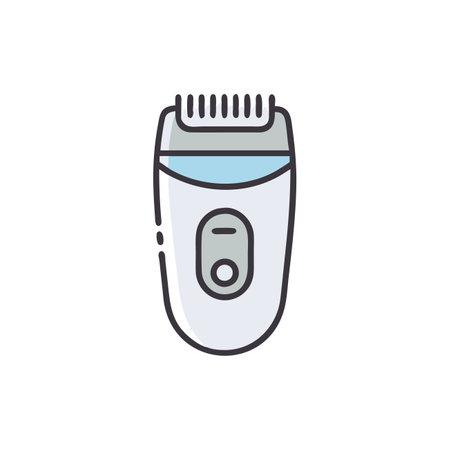 Hair clipper icon in flat color style. Vector illustration.のイラスト素材