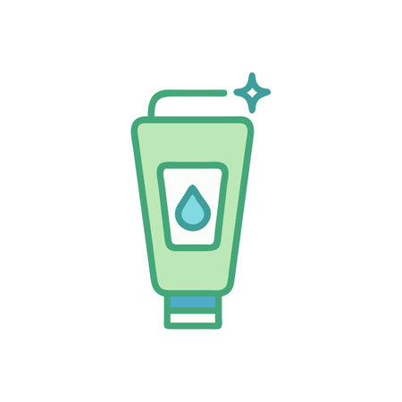 Cream bottle icon. Flat design style eps 10 vector illustration.のイラスト素材