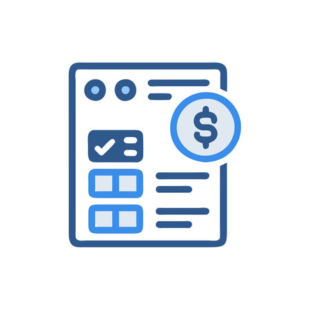 Accounting, finance, audit, analysis, report, budget, business, finance, vector iconのイラスト素材