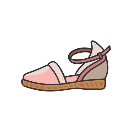 shoes doodle icon, vector color illustration, eps10のイラスト素材