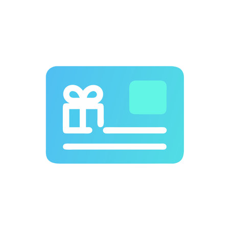 Gift card icon. Vector illustration. Flat design style eps 10のイラスト素材