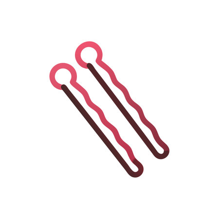 Cotton swabs flat icon for apps and websites. Vector illustration.のイラスト素材