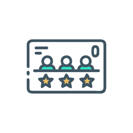 Customer reviews icon vector isolated on white background for your web and mobile app design, Customer reviews logo conceptのイラスト素材