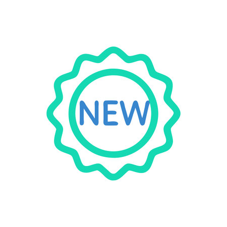 New icon on white background for graphic and web design. Simple vector sign. Internet concept symbol...