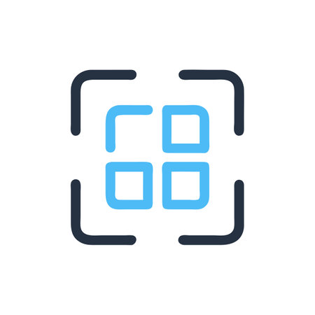 Qr code icon. Flat design style modern vector illustration concept.のイラスト素材