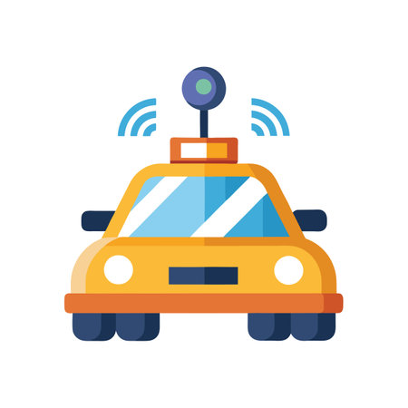 Taxi icon vector isolated on white background for your web and mobile app design, Taxi logo conceptのイラスト素材