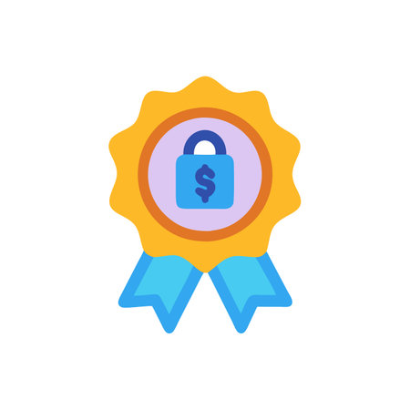 Award icon in flat color style. Prize prize prize success achievementのイラスト素材