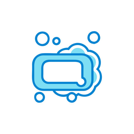 Bubble chat vector line icon. Bubble chat outline linear icon.のイラスト素材