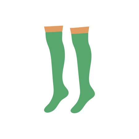 Pair of socks icon. Flat color design. Vector illustration.のイラスト素材