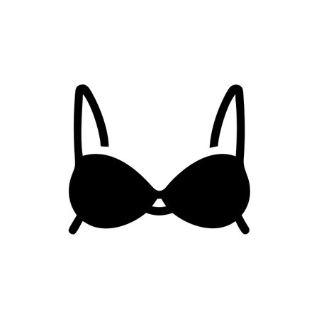 Bra icon. Lingerie symbol. Flat design style eps 10のイラスト素材