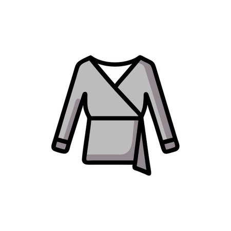 Vector blouse icon. Flat illustration of blouse vector icon for web designのイラスト素材