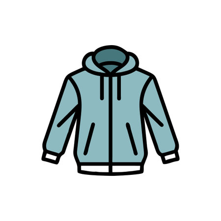 Hoodie icon vector isolated on white background for your web and mobile app design, Hoodie logo conceptのイラスト素材
