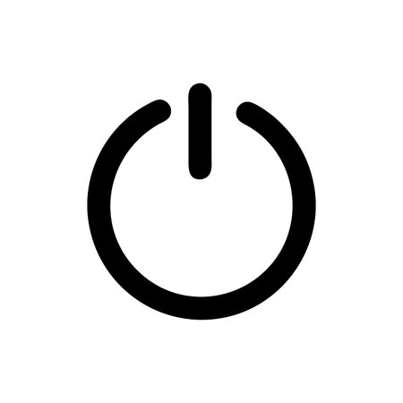 Power icon. Power button. Flat design style. Made in vector