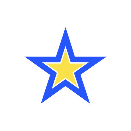 Star icon. Flat design style eps 10. Vector illustration.