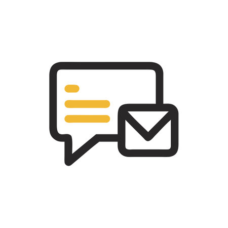 Message icon in flat style. Chat vector illustration on white isolated background. Message business concept.のイラスト素材