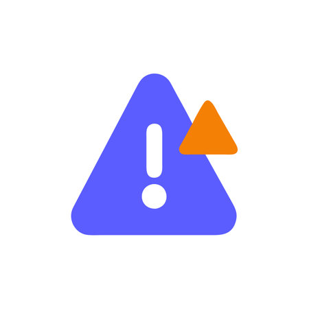 Warning icon. Exclamation mark. Hazard warning symbol. Flat design style eps 10のイラスト素材