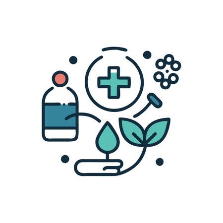 Biotechnology, biotechnology, biotechnology, biochemistry, biochemistry, biochemistry, biochemistry, science, technology, medicine, research, icon, vector, illustrationのイラスト素材