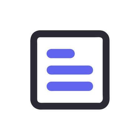 List sign icon. Content view option symbol. Flat design style.のイラスト素材