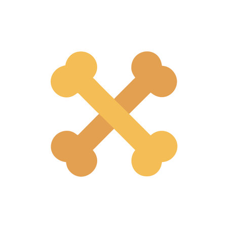 Bone icon on background for graphic and web design. Simple illustration. Internet concept symbol for website button or mobile appのイラスト素材