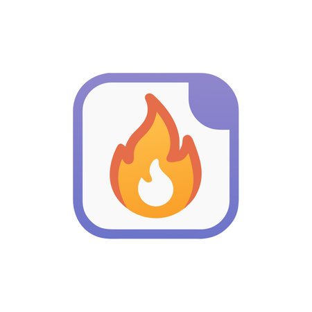 Flame icon on background for graphic and web design. Creative illustration concept symbol for web or mobile appのイラスト素材