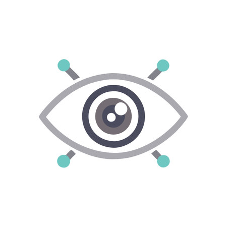 Eye related icon on background for graphic and web design. Creative illustration concept symbol for web or mobile appのイラスト素材
