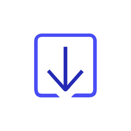 Download icon. Flat design style modern vector illustration concept. Arrow symbolのイラスト素材