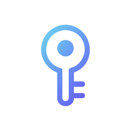 Key icon, vector illustration. Flat design style eps 10.のイラスト素材