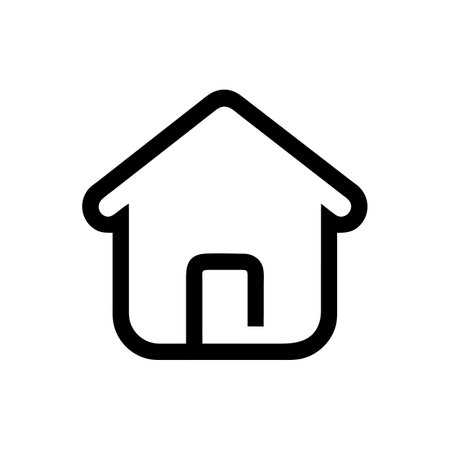 House icon vector. A thin line sign. Isolated contour symbol illustrationのイラスト素材