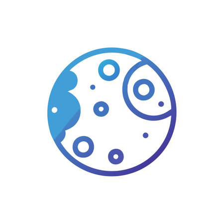 Moon icon on background for graphic and web design. Creative illustration concept symbol for web or mobile appのイラスト素材