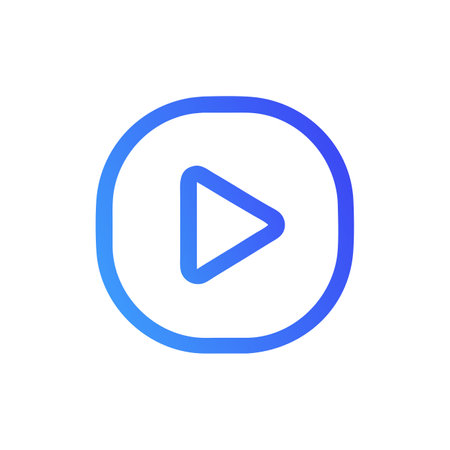 Play button icon, vector illustration. Flat design style eps 10のイラスト素材