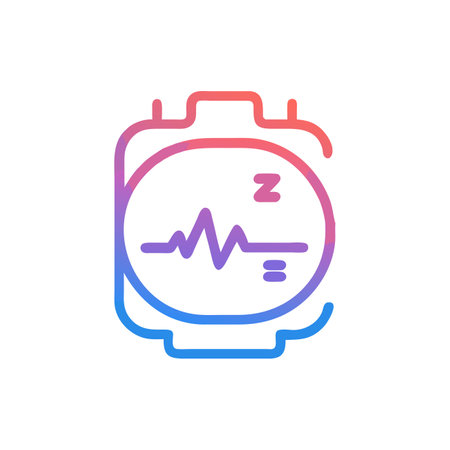 Electrocardiogram line icon, vector linear illustration, eps 10.のイラスト素材